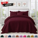 Luxury Quilted Bedspread Soft Reversible Set Cooling Coverlet All Seasons. Fixed Price $27.85.