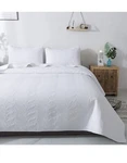 Sufuee 3 Pcs Bedspread Coverlet Set Soft Microfiber 118 X106 King/calking White. Fixed Price $39.99.