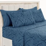Deep Pocket 6 Piece Bed Set 1800 Series Microfiber Comfort Paisley. Fixed Price $23.75.