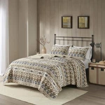 Woolrich Reversible Quilt Set - Oversized King, Montana Tribal Tan, 3 Pieces. Fixed Price $120.99.