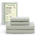 Lane Linen 100% Organic Cotton King Set, 4PC Soft Cooling.... Fixed Price $60.42.