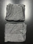 Pair Of Restoration Hardware Rh Woven Pinstripe Linen King Size Shams Black Grey. Fixed Price $80.00.
