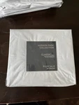 Hudson Park Collection Gray Classic Egyptian Percale Fitted Sheet, Twin.. Fixed Price $17.98.
