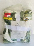 Tommy Bahama Fiesta Palms 2 Piece Green Floral Cotton Twin Quilt Sham Set. Fixed Price $68.00.