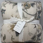 New Pottery Barn Tessa Embroidered Full/queen Quilt Blue Multi. Fixed Price $219.95.