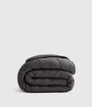 Quince Airy Gauze Dream Quilt Charcoal Full Queen. Fixed Price $89.99.
