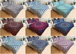 Indian Mandala Kantha Quilted Reversible Bedding Blanket Queen Coverlets. Fixed Price $99.99.