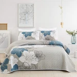 Djy 3 Pieces Quilt Set California King Blue Floral Pattern Coverlet Elegan. Fixed Price $89.95.