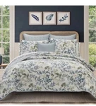 Royal Courtevergreen Botanical Leaf 3-PC. Quilt Set Sz King New. Fixed Price $121.00.