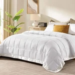 Downluxe Size Blanket With Satin Trim, Lightweight King, Ivory. Fixed Price $62.69.