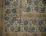 Veggie Dye Block Print Tapestry Cotton Bedspread 108" X 88" Full-queen Blue. Fixed Price $47.49.