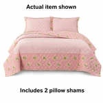 Vera Bradley 3-PIECE Quilt Set King Size, Floating Roses. Fixed Price $64.99.