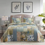 Yayiday Quilt King Size Patchwork Bedspread - 100% Cotton Reversible Breathab.... Fixed Price $108.21.