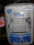 Bliss Bedding White 3 Piece Cooling Comforter Set Queen Therma Tech Brand New. Fixed Price $26.99.
