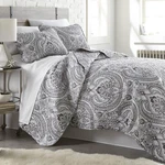 Boho King Quilt Set, Lightweight Bedspread, Summer Coverlet, 3-PIECE Paisley .... Fixed Price $95.99.