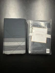 Pair Of Pottery Barn Pbteen Xander Plaid Comforter Standard Black Shams. Fixed Price $50.00.