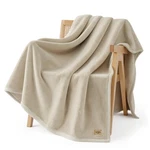 Throw Blanket Fleece 50 X 70 Soft Cozy Ivory Shoreline Ugg Coco Plush Couch Sofa. Fixed Price $154.99.