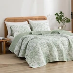Sleep Cool All Season - Sage Floral Queen Quilt 3 Piece Set. Fixed Price $104.99.