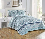 Home Collection 3PC Quilted King/california King, Turquoise. Fixed Price $40.99.