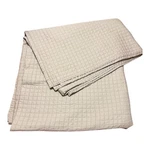 Hotel Collection King Tan 100% Pima Cotton Square Quilted Coverlet 110X96. Fixed Price $59.99.