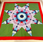 Handmade Native American Stars Queen Size Patchwork Cotton Quilt Top/topper. Fixed Price $34.99.
