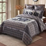 Virah Bella - Bear Family Panel Lightweight Reversible Quilt Set. Fixed Price $89.95.