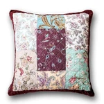 Dada Bedding Patchwork Burgundy Red Velvet Floral Euro Pillow Cover, 26" X (. Fixed Price $41.99.