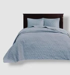 Madison Park Blue Quebec Reversible Quilted 3-PC. Bedspread Set Size King. Fixed Price $115.02.