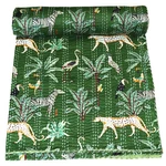 Indian Handwoven Animal Print Cotton Kantha Quilt ,traditional Blanket,bedsheet. Fixed Price $68.00.