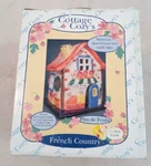 Cottage Cozy's Plus De Fruits Tealight Candle French Country Ceramic House Nib. Fixed Price $9.99.