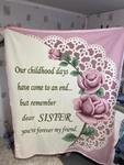 Collections, Etc. Fleece Throw Blanket For Sister 50"X60". Fixed Price $15.00.