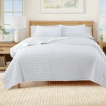Floral Embossed Quilt Set - Microsculpt Collection. Fixed Price $140.00.