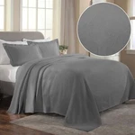 Florin Cotton Matelasse Weave Breathable Oversized Bedspread & Pillow Sham Set. Fixed Price $150.30.