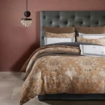New West Elm Beige Floral Damask Paisley Queen / King Bedding Duvet & Sham Set. Fixed Price $148.00.