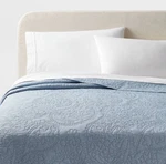 Twin/twin Xl Garment Washed Paisley Stitch Quilt Sky Blue - Threshold New. Fixed Price $50.00.