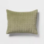 Channel Stitch Velvet Quilt Sham - Threshold. Fixed Price $12.99.