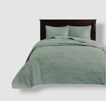 Madison Park Blue Seafoam Quebec Reversible Quilted 3PC Bedspread Set, King. Fixed Price $115.02.