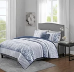 Quilt Set Luxurious Jacquard Stripes Design, All Season, Coverlet Bedspread King. Fixed Price $89.99.