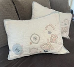 Pottery Barn Clara Horse Floral Quilted Standard Pillow Shams. Fixed Price $49.98.