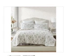Laura Ashley 3PC King Walled Garden 100% Cotton Quilt Bedding Set Brown. Fixed Price $128.99.