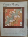 Joann Fabric Pieceful Paisley Chevron Block 8 Quilt Square Kit 2013 Sealed. Fixed Price $11.00.