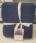 Levtex Mills Waffle Textured 3 Piece Quilt Set Full/queen Navy. Fixed Price $94.99.