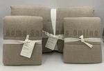 Pottery Barn European Linen Waffle King Cal Quilt 2 Stnd Shams Dark Flax #T1018. Fixed Price $358.79.
