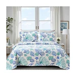Ycosy 3 Piece Coastal Beach Quilt Set King Size Ocean Theme Bedding... Fast Ship. Fixed Price $59.99.