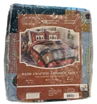 Pdk Outdoor Life Collection Handcrafted Applique Quilt Twin 68" X 86" New. Fixed Price $93.49.
