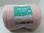Pillowfort Twin Box Stitch Microfiber Quilt Pink 66"X88" New 526. Fixed Price $14.99.