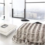 Eikei Double Sided Faux Fur Throw Blanket Soft Oversized Chinchilla Stripe New. Fixed Price $78.00.