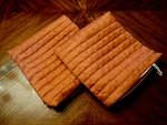 New Set 2 Soft Impressions Dark Salmon Quilted Decorative Pillow Shams. Fixed Price $15.99.