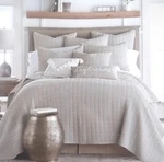Levtex Home Mills Waffle Quilt Gray 3-PIECE King And Sham Set New. Fixed Price $199.99.