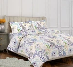 Tribeca Living Flannel Paisley Garden Printed 170 Gsm Duvet Cover Set, Queen,.... Fixed Price $59.46.